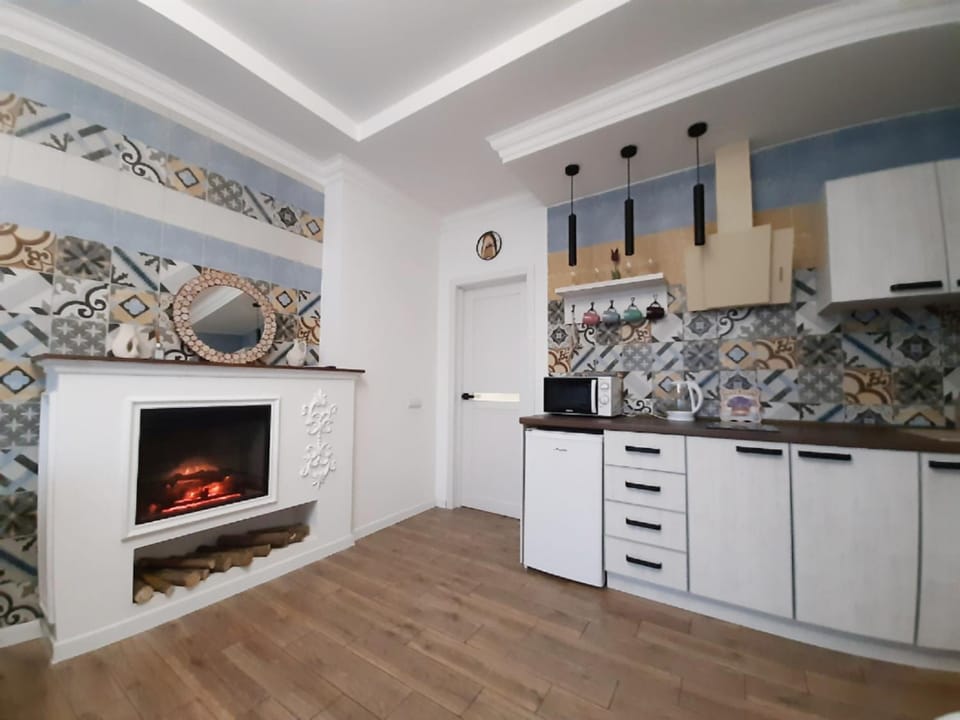 Kitchen or kitchenette, Living room, Decorative detail