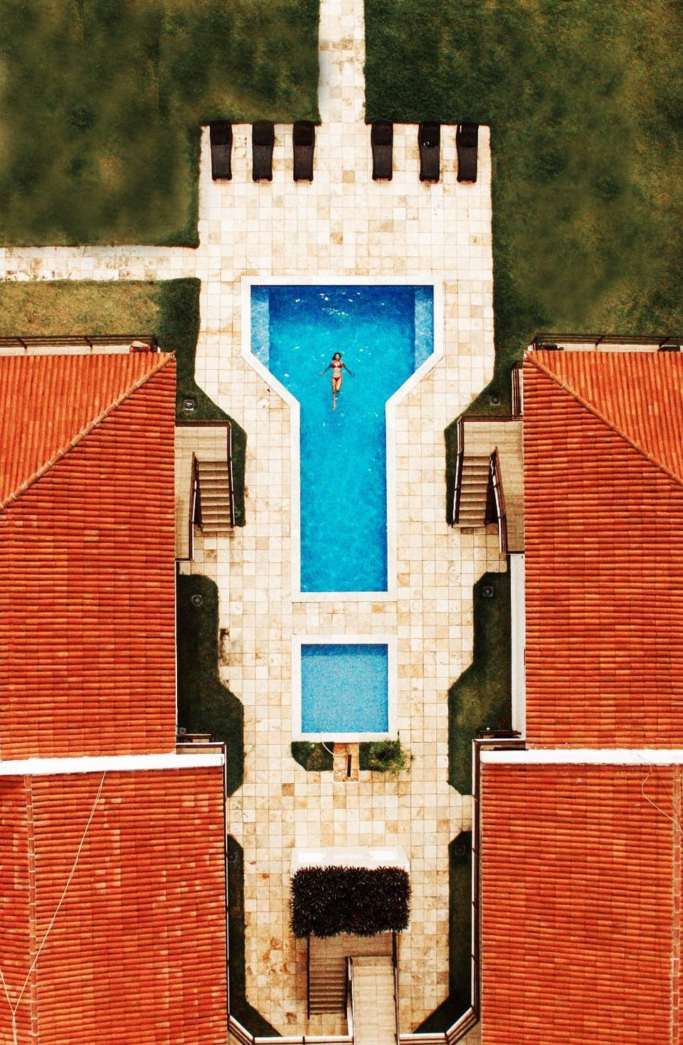 Bird's eye view, Garden, Pool view