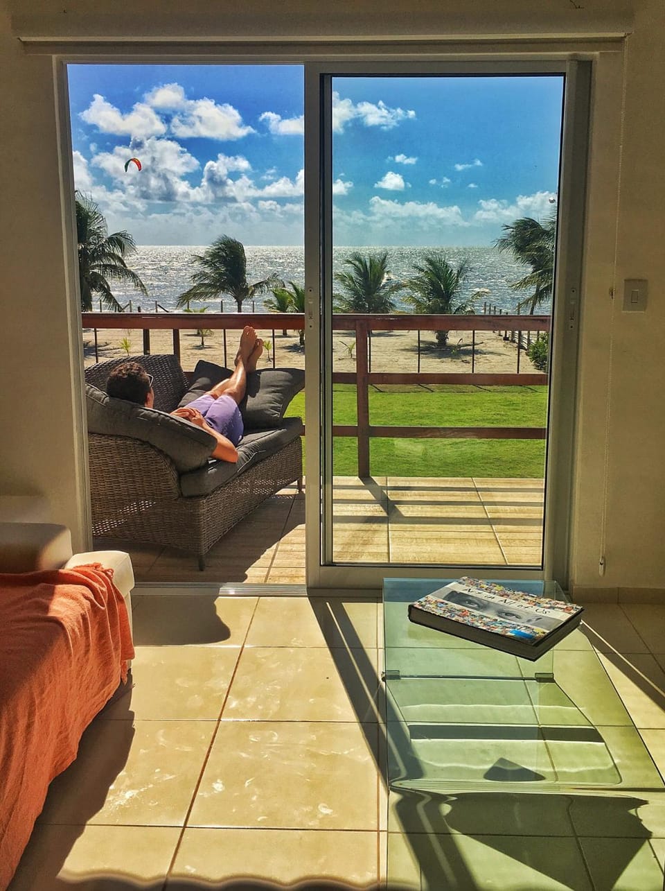 Day, View (from property/room), Living room, Seating area, Sea view