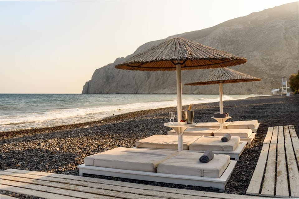 Natural landscape, Beach, Sea view, sunbed