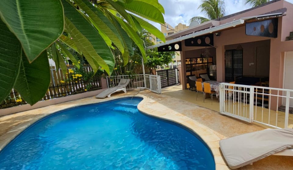 Property building, Patio, Balcony/Terrace, Pool view, Swimming pool