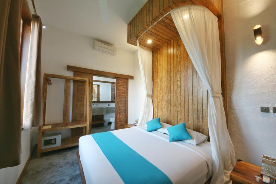 Bed, Bedroom, air conditioner