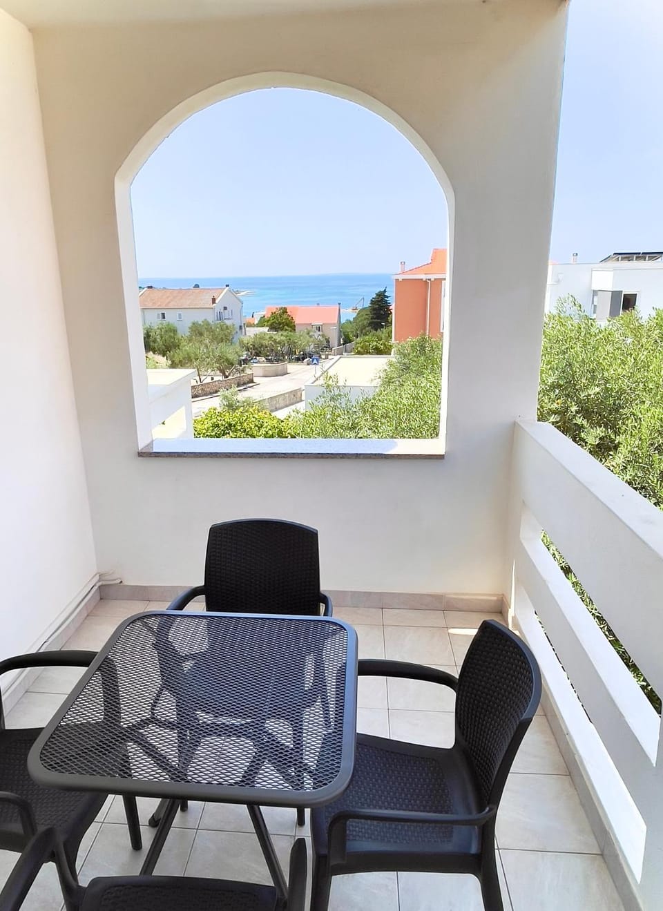 View (from property/room), Balcony/Terrace, Seating area, Sea view