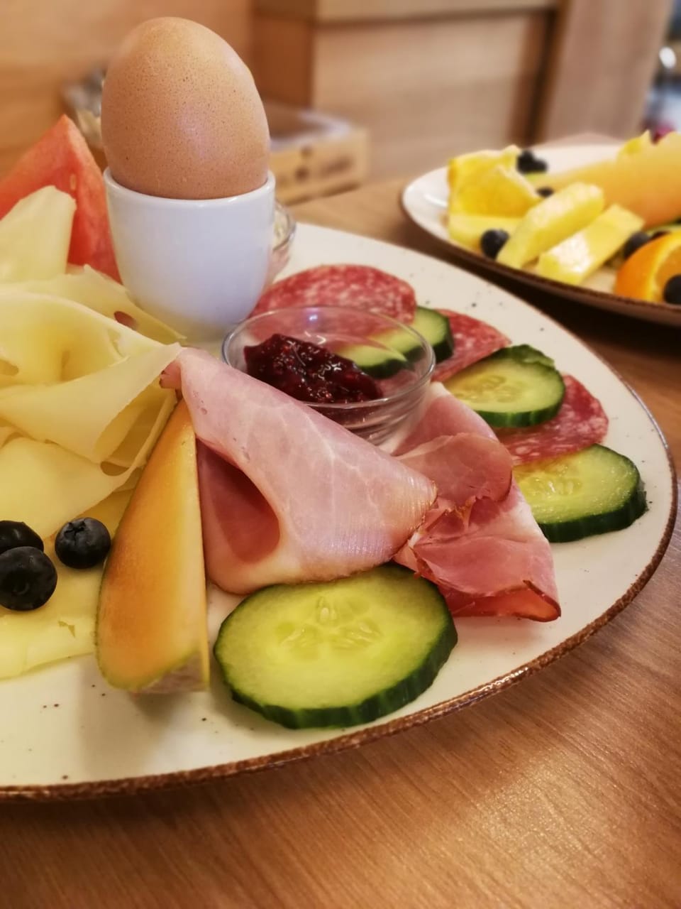Food close-up, Breakfast, Continental breakfast