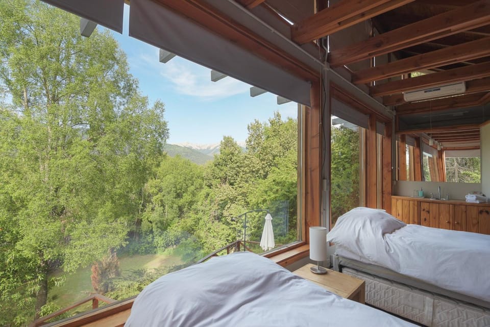 Bed, View (from property/room), Photo of the whole room, Bedroom, Mountain view