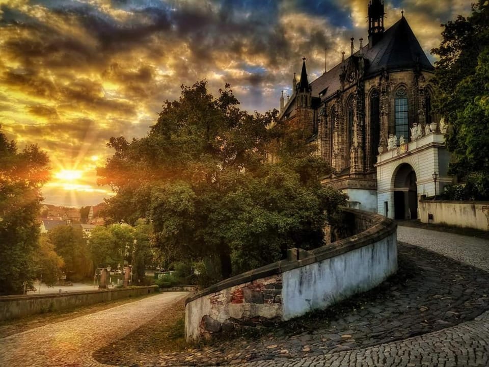 Nearby landmark, Sunset