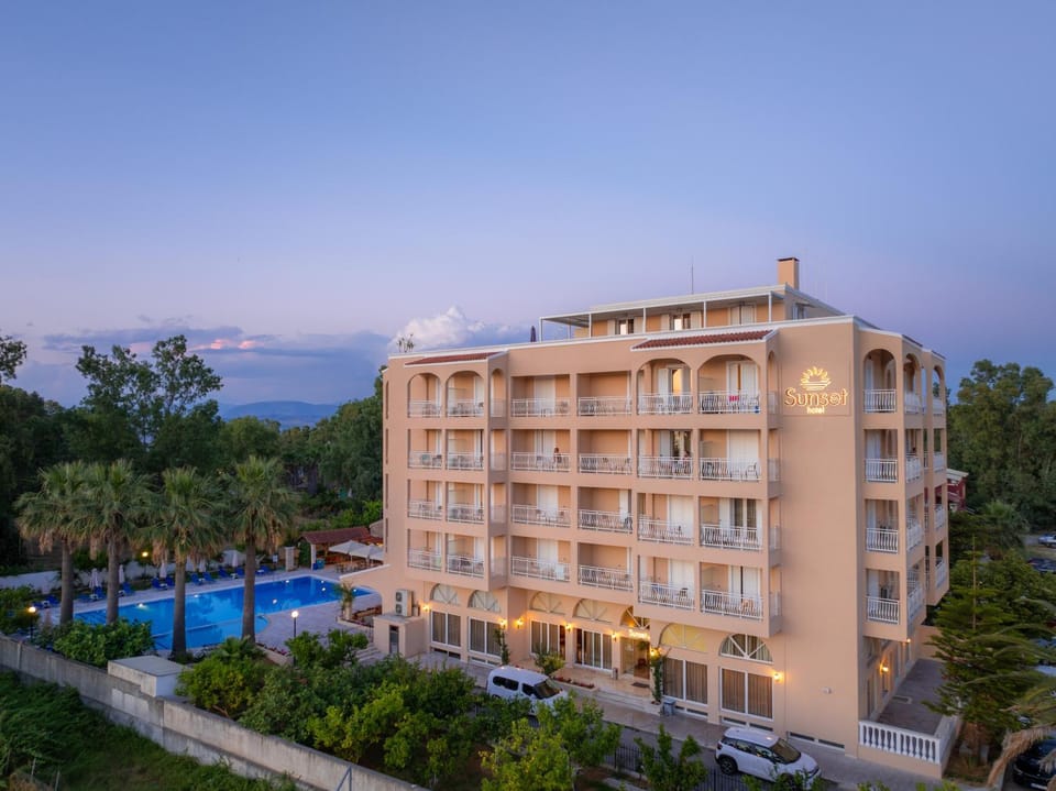 Property building, Natural landscape, Pool view, Swimming pool