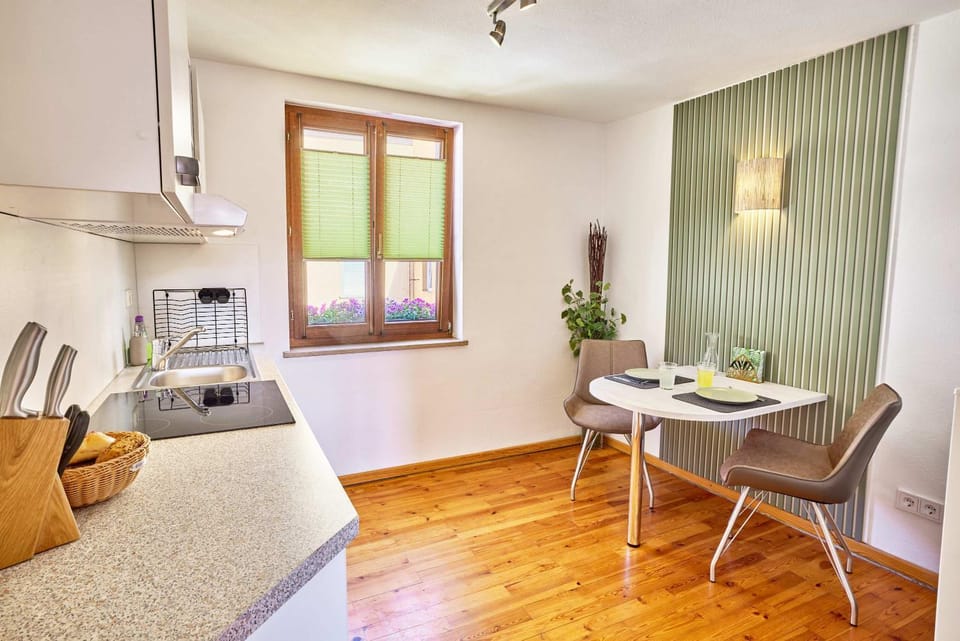 Kitchen or kitchenette, Dining area, stove