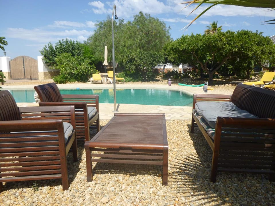 Patio, Balcony/Terrace, Pool view, Swimming pool, sunbed