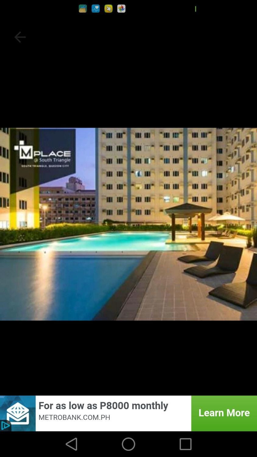 M-Place South Triangle Apartment in Quezon City