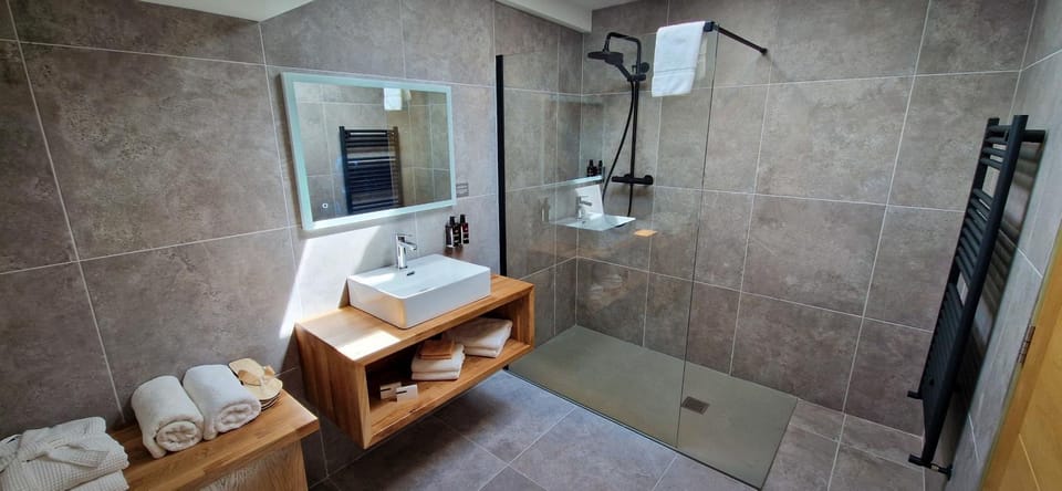 Shower, Toilet, Bathroom, towels