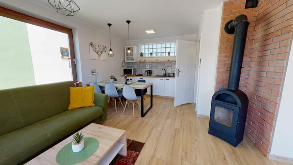 Kitchen or kitchenette, Living room, Dining area