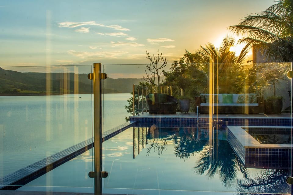 Swimming pool, Swimming pool, Sunset
