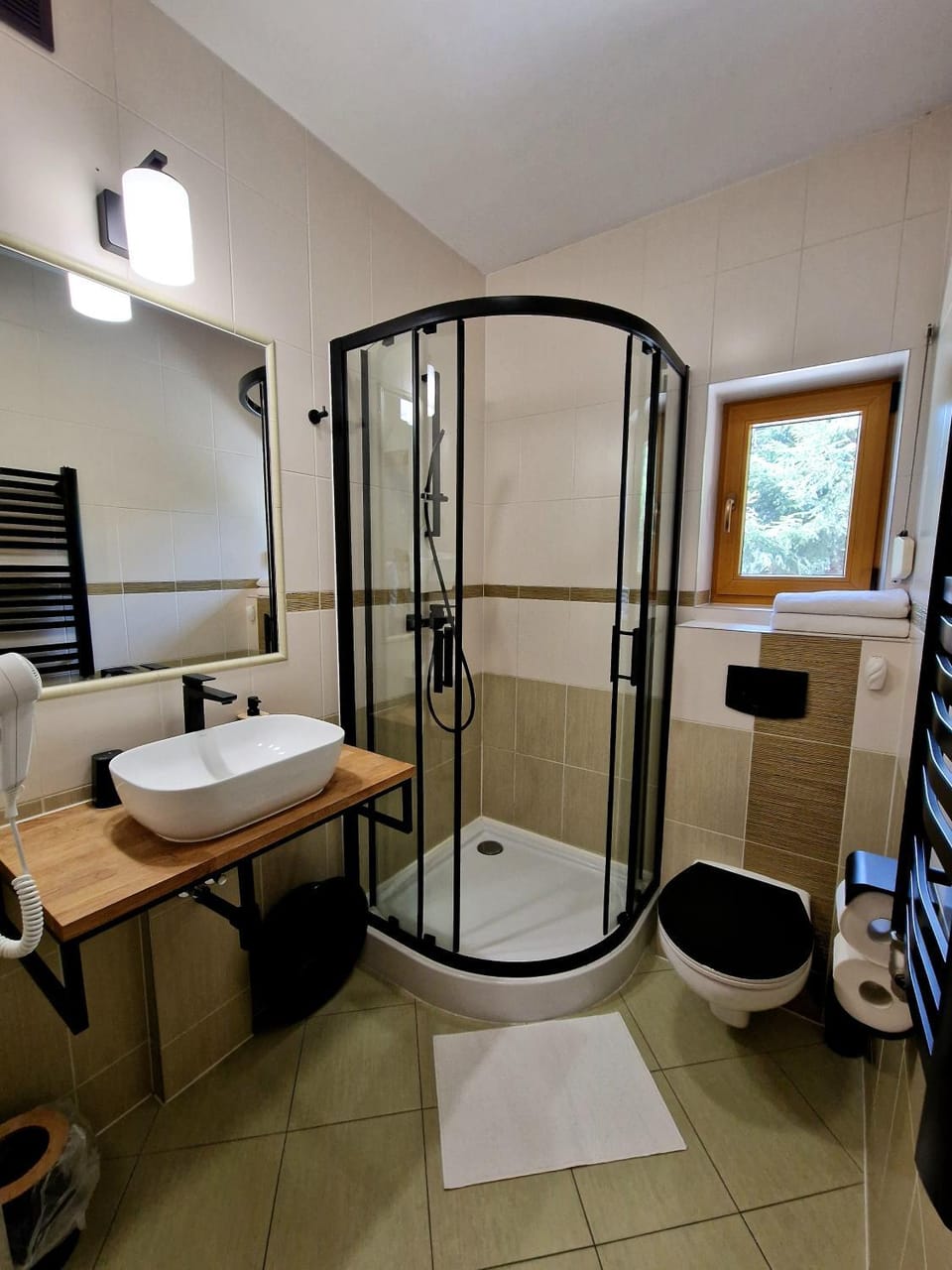 Shower, Toilet, Bathroom, towels