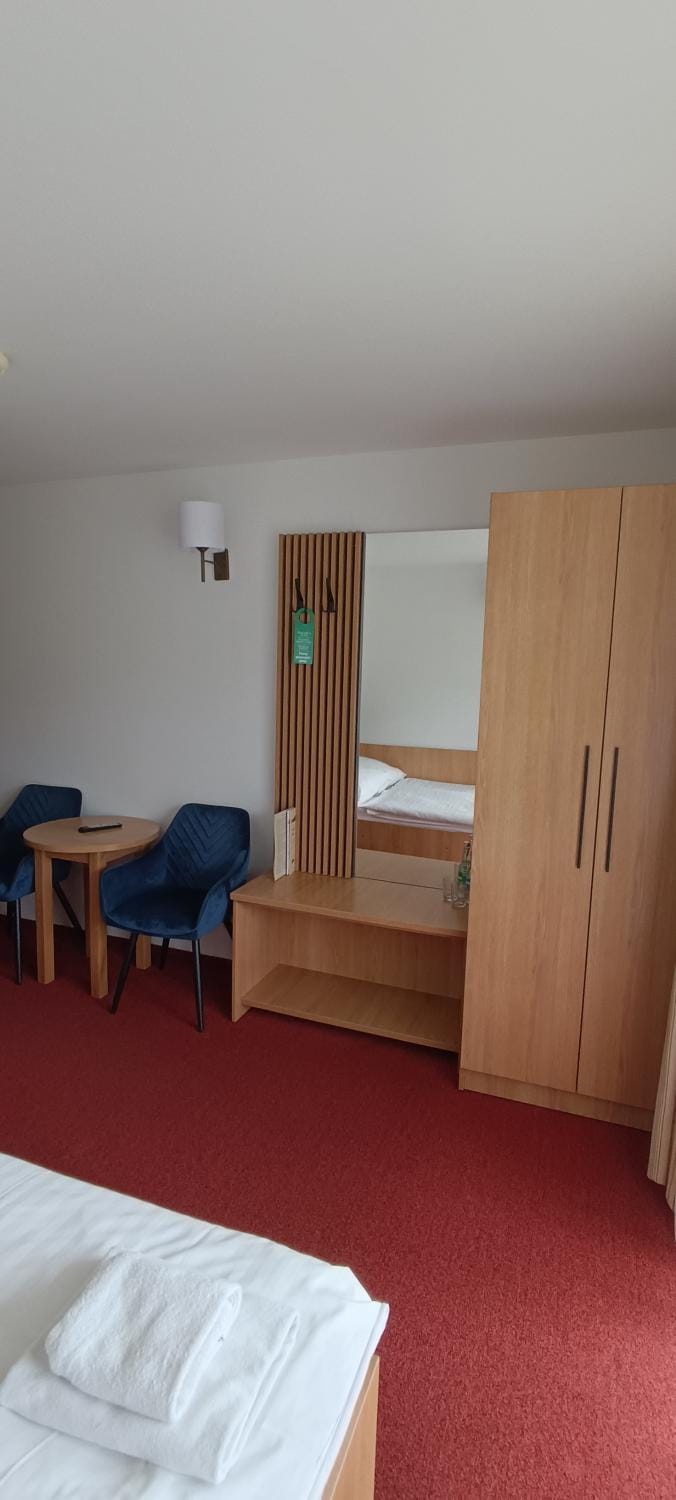 Seating area, wardrobe