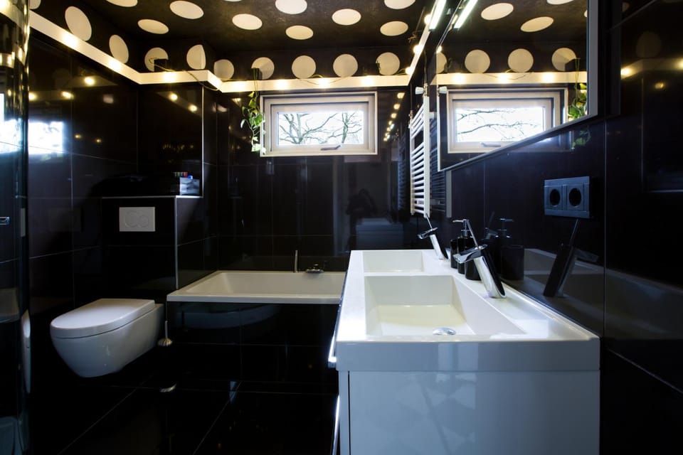 Shower, Toilet, Bathroom, Photo of the whole room, Decorative detail