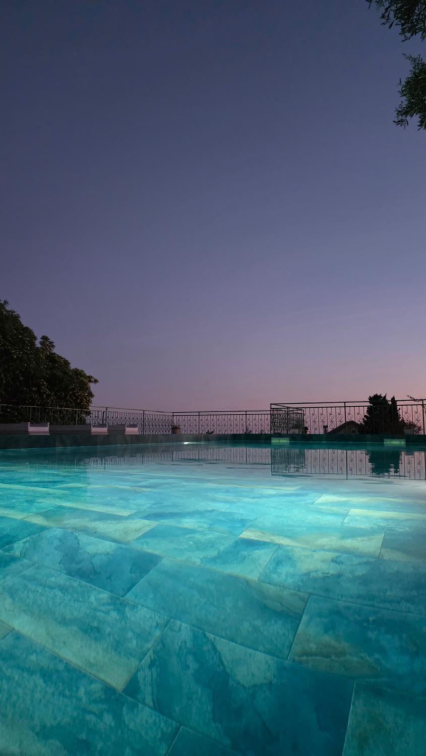 Night, Swimming pool
