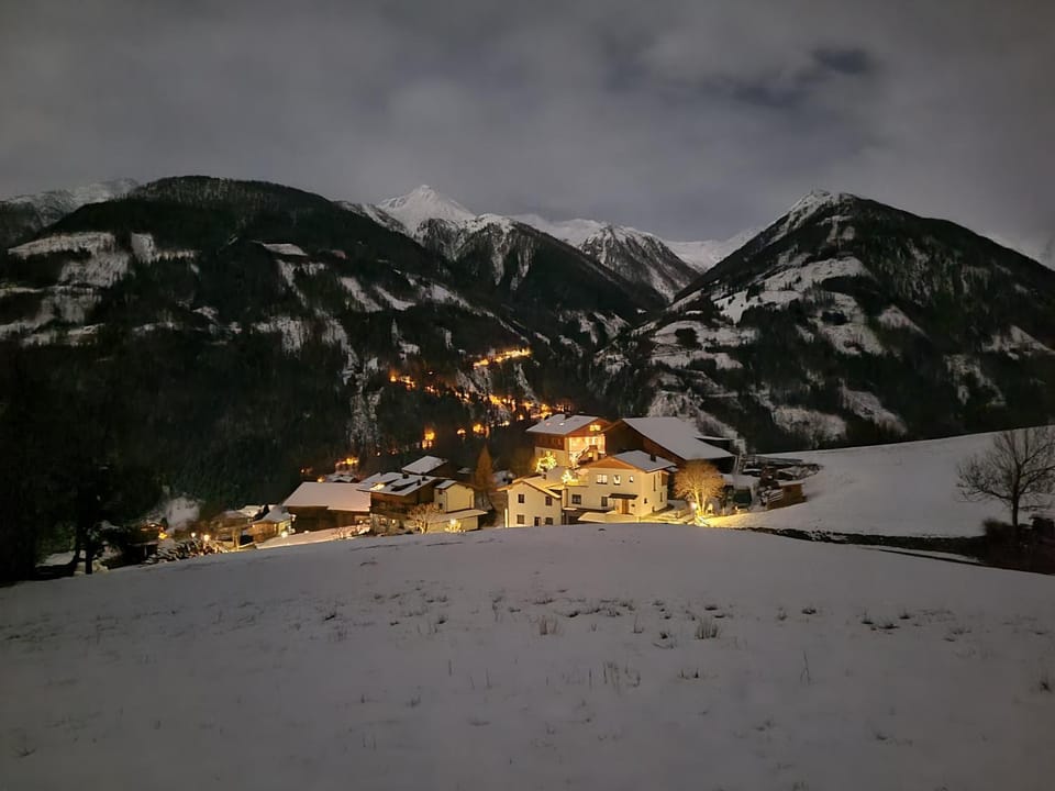 Natural landscape, Winter, Mountain view