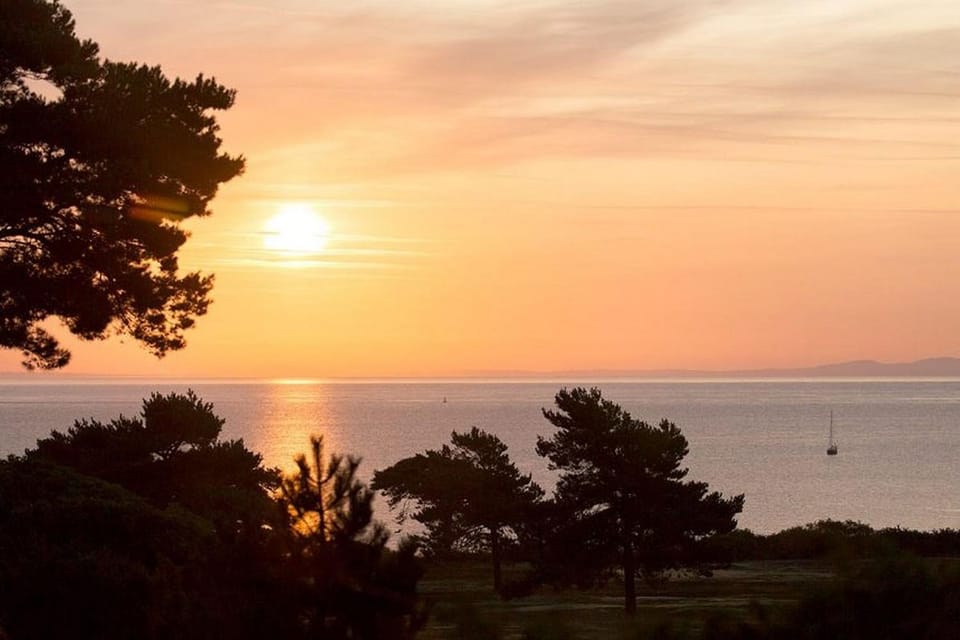 Beach, Sea view, Sunset