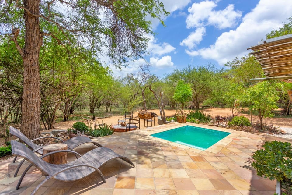 Patio, Spring, Day, Natural landscape, Garden, Garden view, Pool view, Swimming pool, sunbed