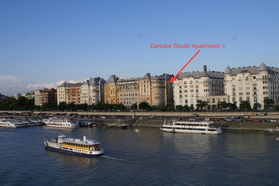 Property building, River view, Street view