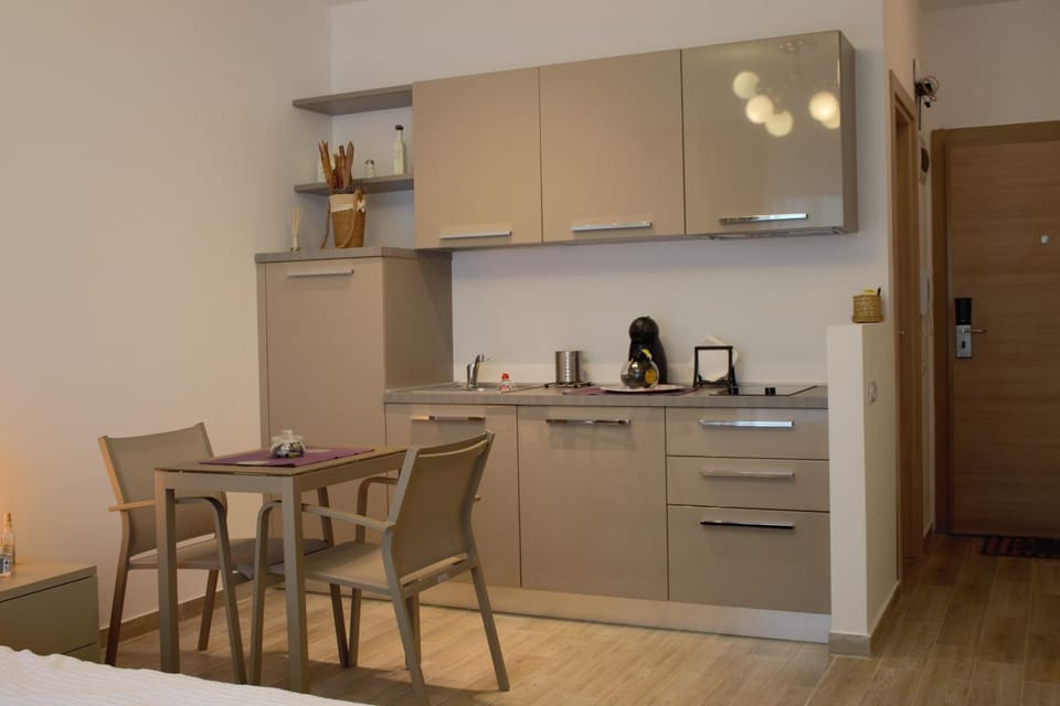 Bathroom, Coffee/tea facilities, Balcony/Terrace, Kitchen or kitchenette, Living room, Photo of the whole room, Decorative detail, Decorative detail, Dining area, On site, Drinks