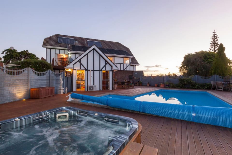 Swimming pool, Sunset