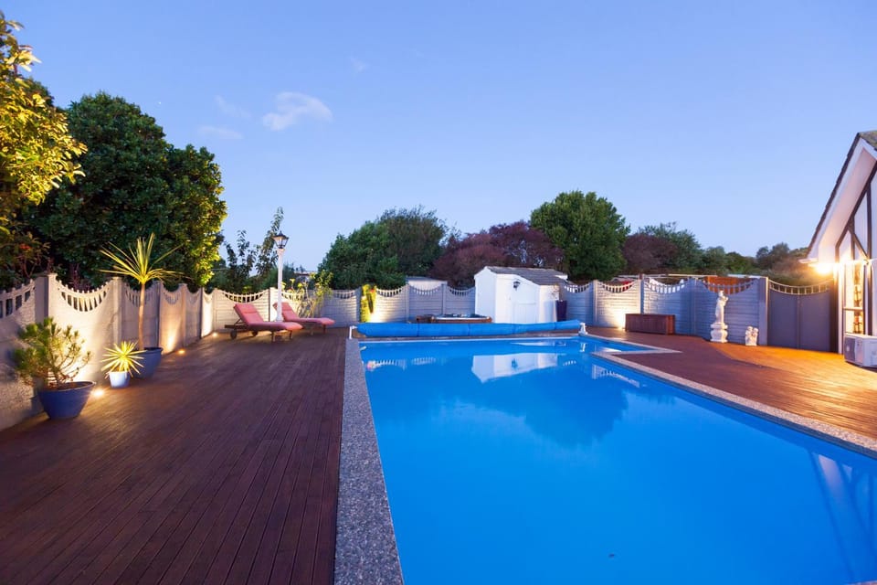 Swimming pool, Sunset