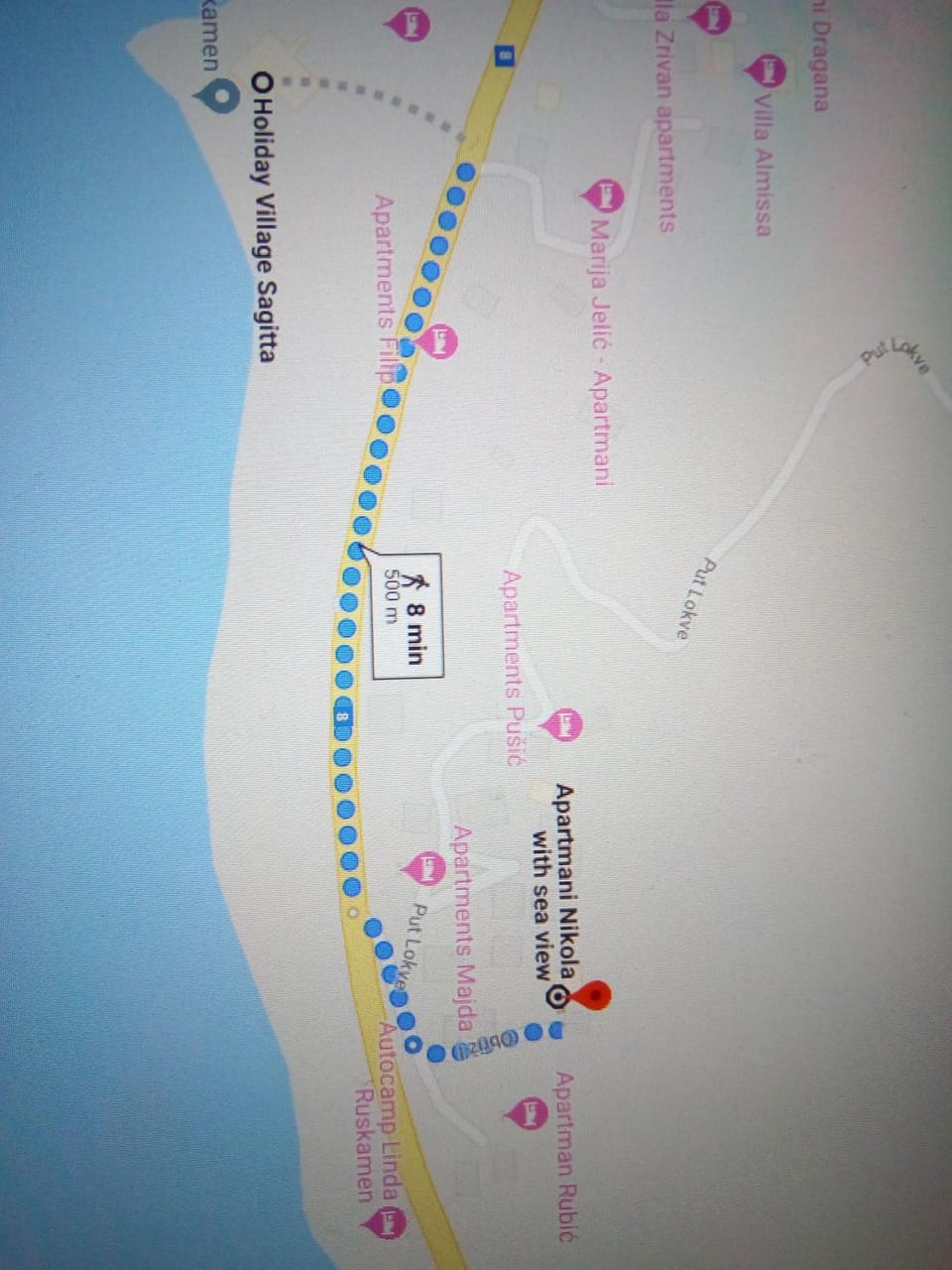 Seaview Apartments Nikola Apartment in Put Lokve