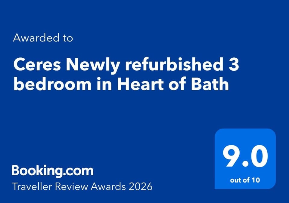 Ceres Newly refurbished 3 bedroom in Heart of Bath Apartment in Bath