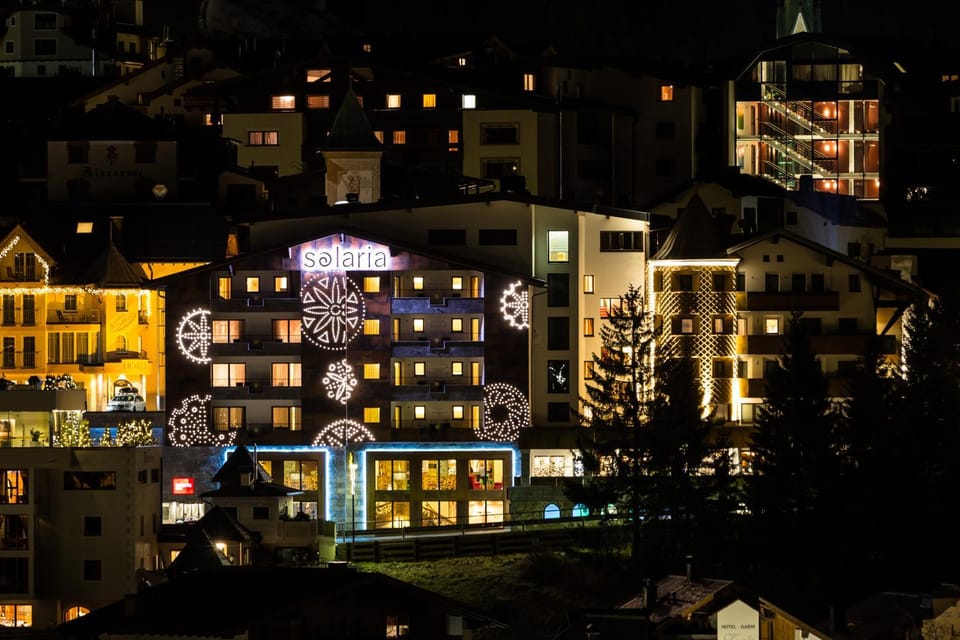 Property building, Facade/entrance, Night, City view