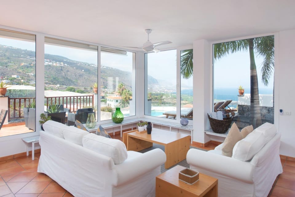 Living room, Seating area, Mountain view, Sea view