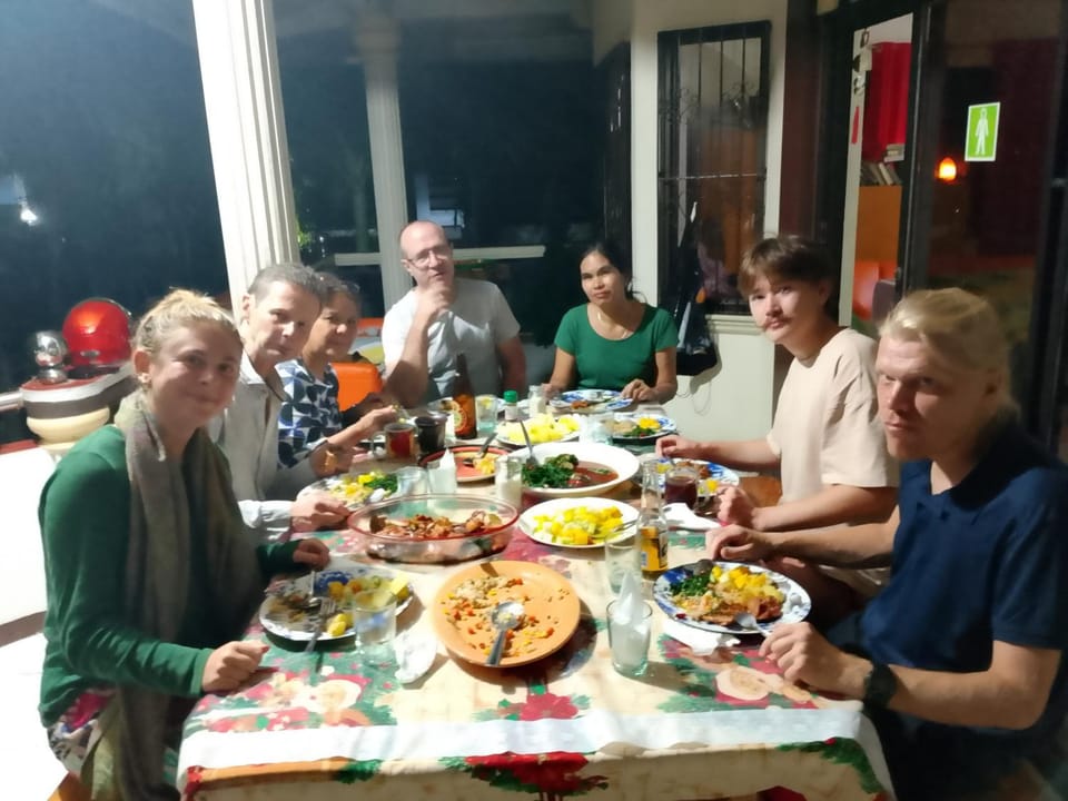Dinner, group of guests