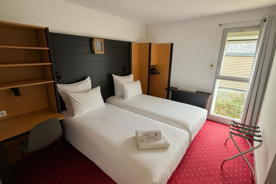 Bed, Photo of the whole room, Bedroom, towels, wardrobe