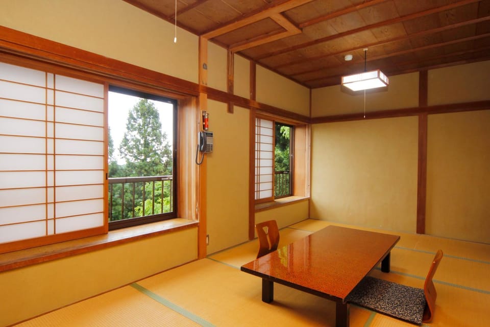 Photo of the whole room, Mountain view