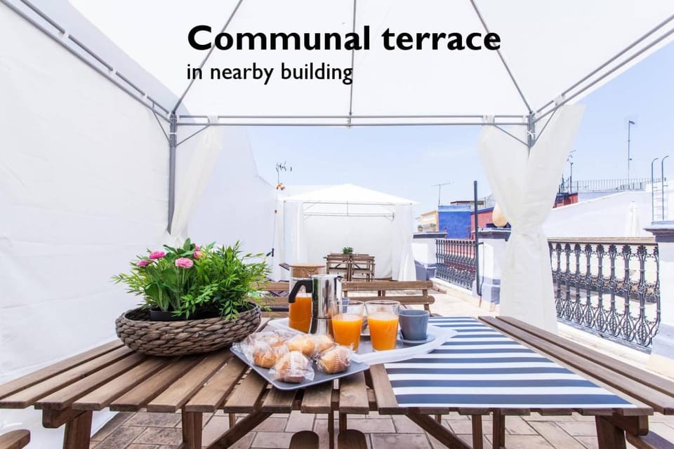 Hostly Acetres 1B-2B Center-Fibre-Conmunal terrace-Parking Optional Apartment in Seville