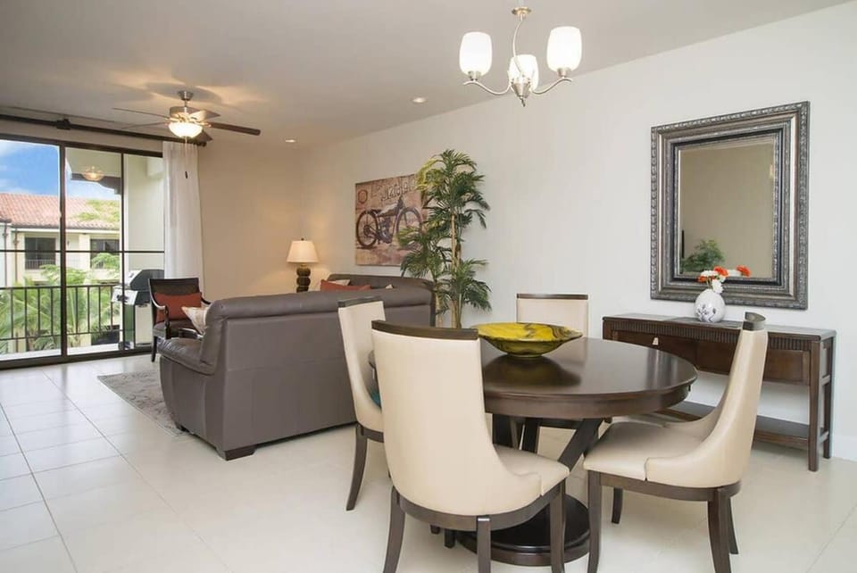 Impressively designed and decorated 3rd-floor space overlooking pool in Coco House in Coco