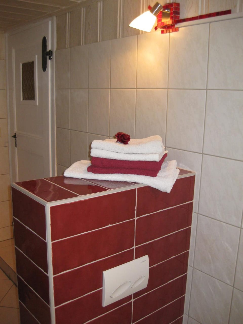 Bathroom, towels