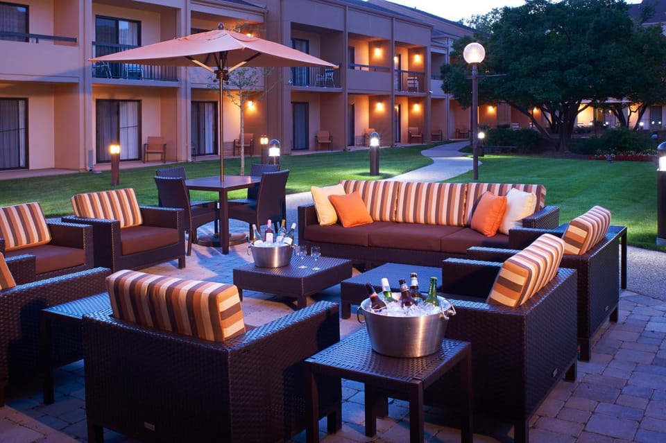 Patio, Balcony/Terrace, Inner courtyard view