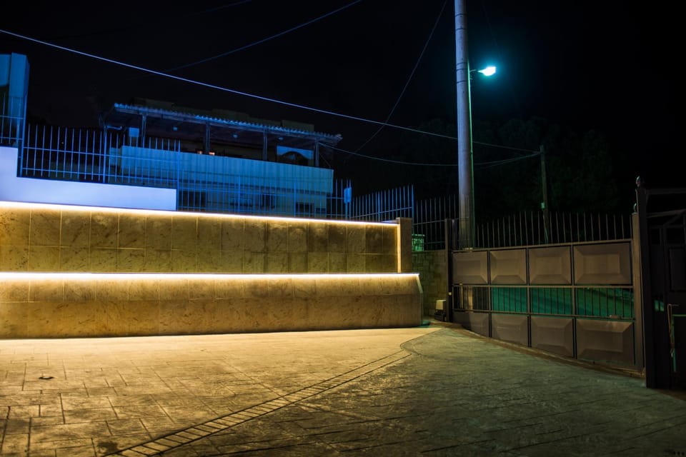 Night, On site, Swimming pool