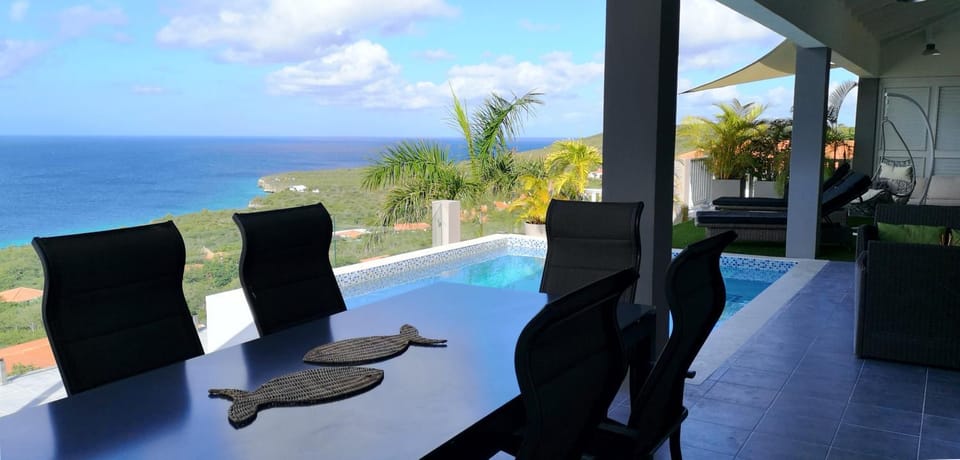 Balcony/Terrace, Pool view, Sea view, Swimming pool