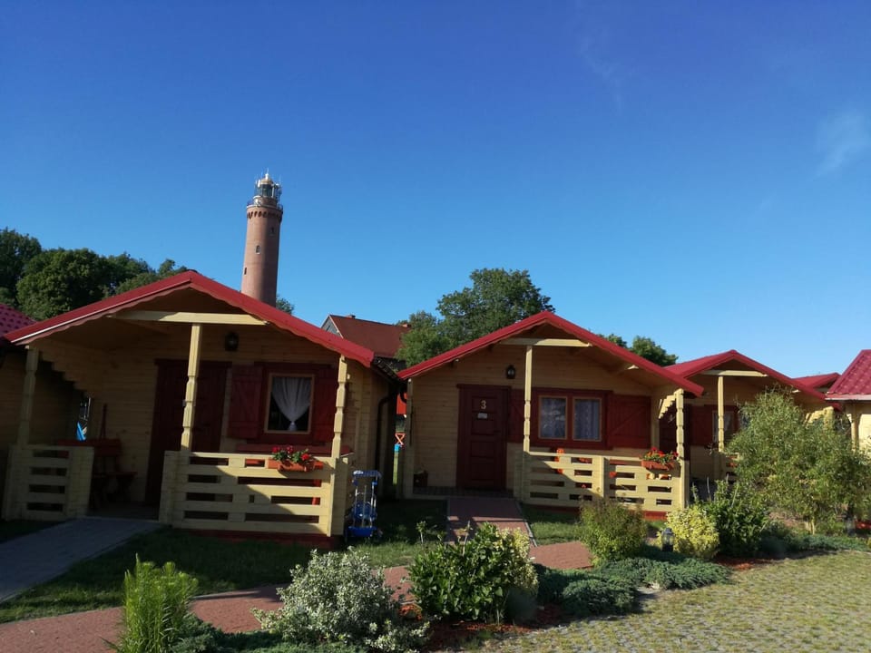 Domki drewniane OW Latarnik Nature lodge in West Pomeranian Voivodeship, Poland