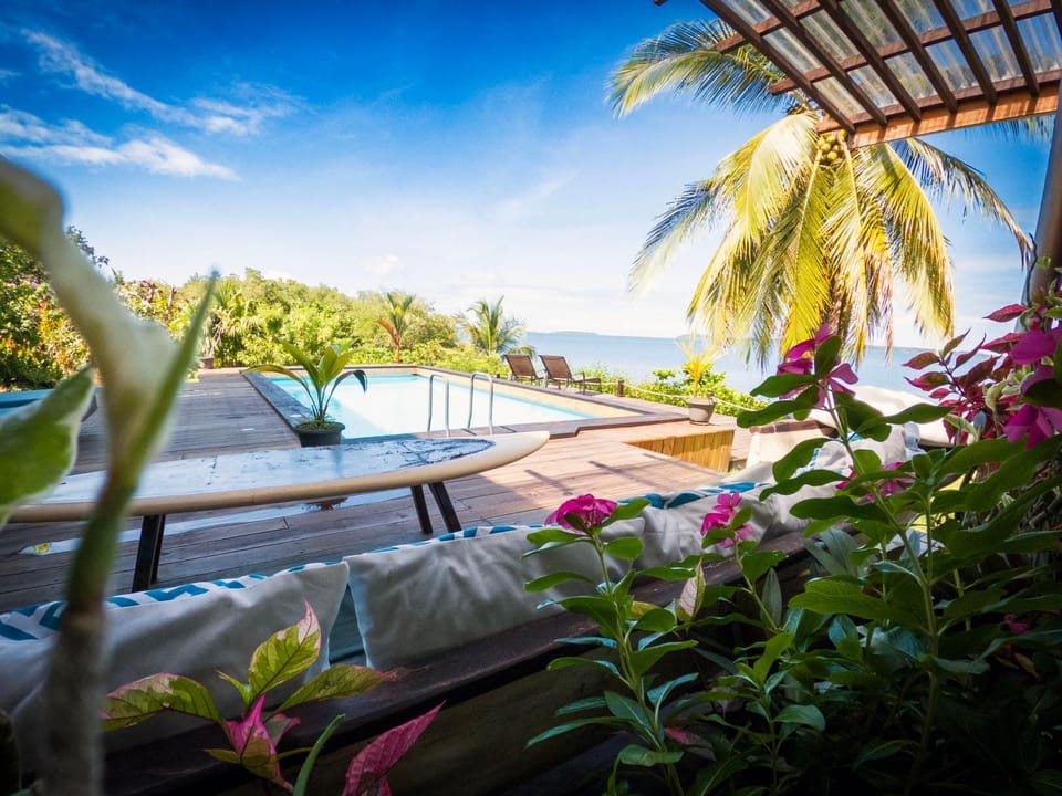 Property building, Patio, Swimming pool