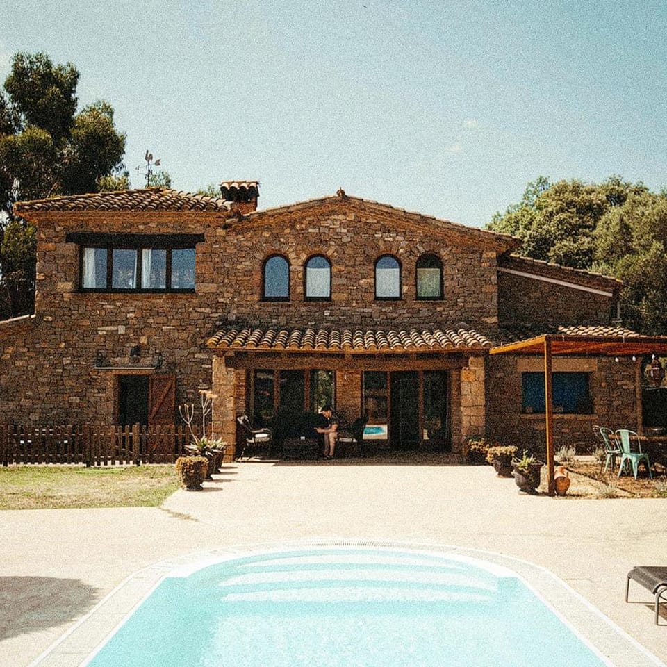 Property building, Pool view, Swimming pool, heating, air conditioner