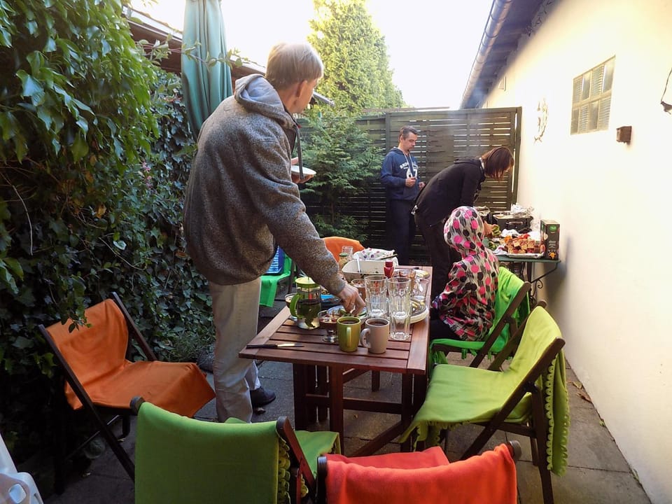 Day, People, BBQ facilities, group of guests