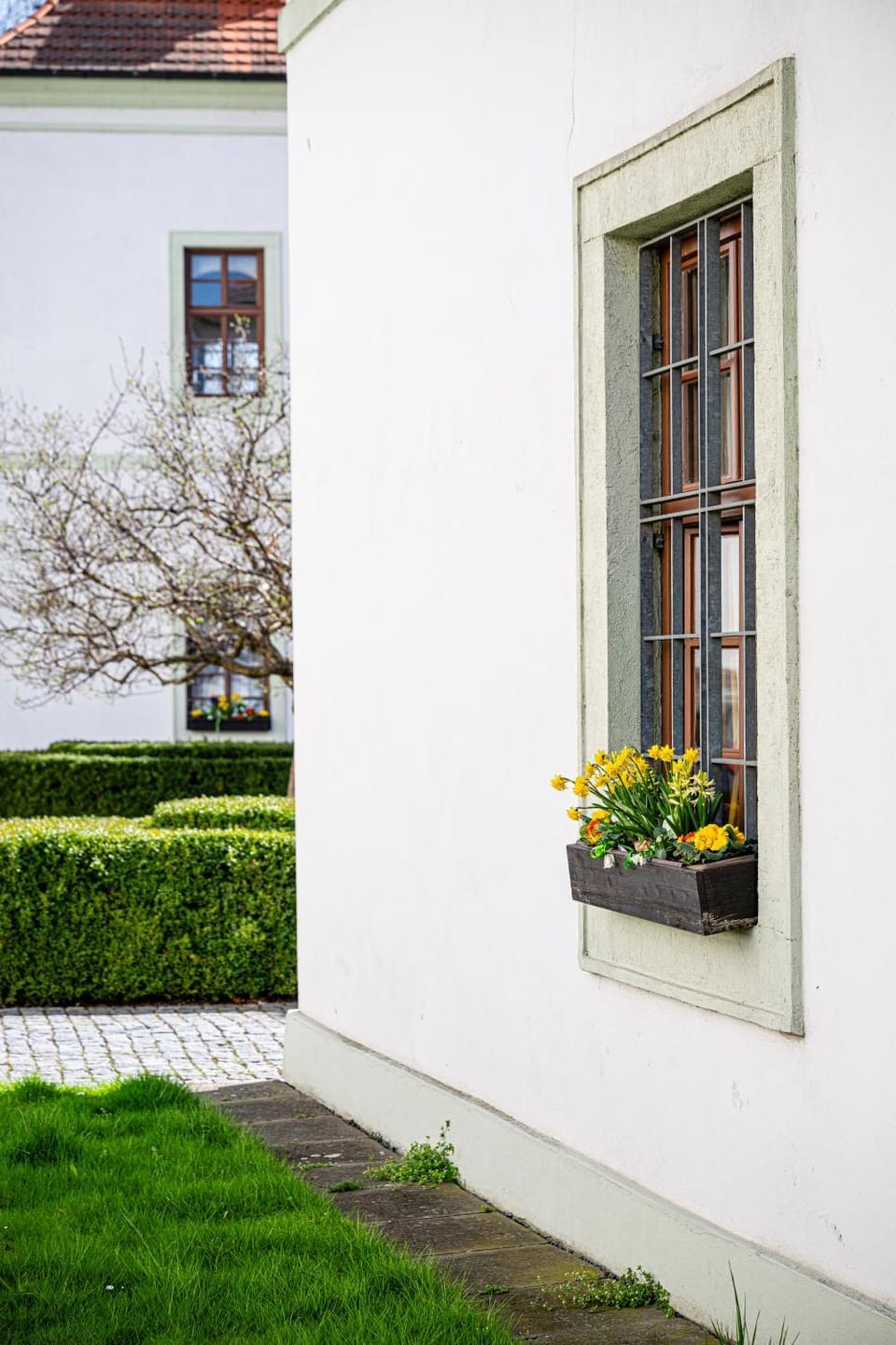 Property building, Spring, Garden