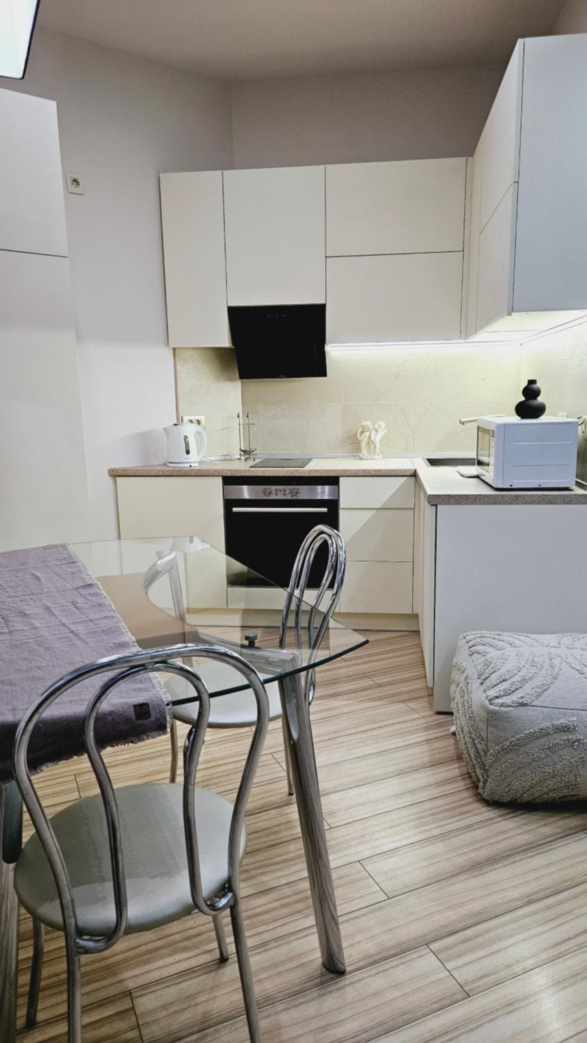 Kitchen or kitchenette, Living room, Dining area, minibar, pet friendly, stove