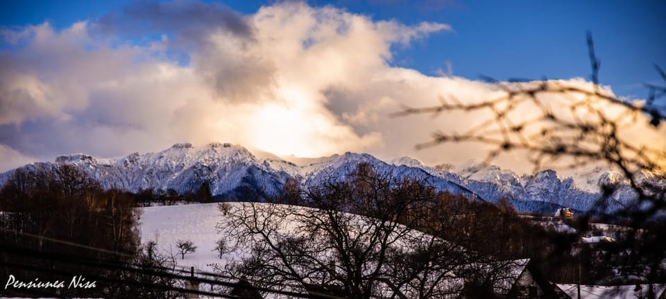 Natural landscape, Winter, Mountain view