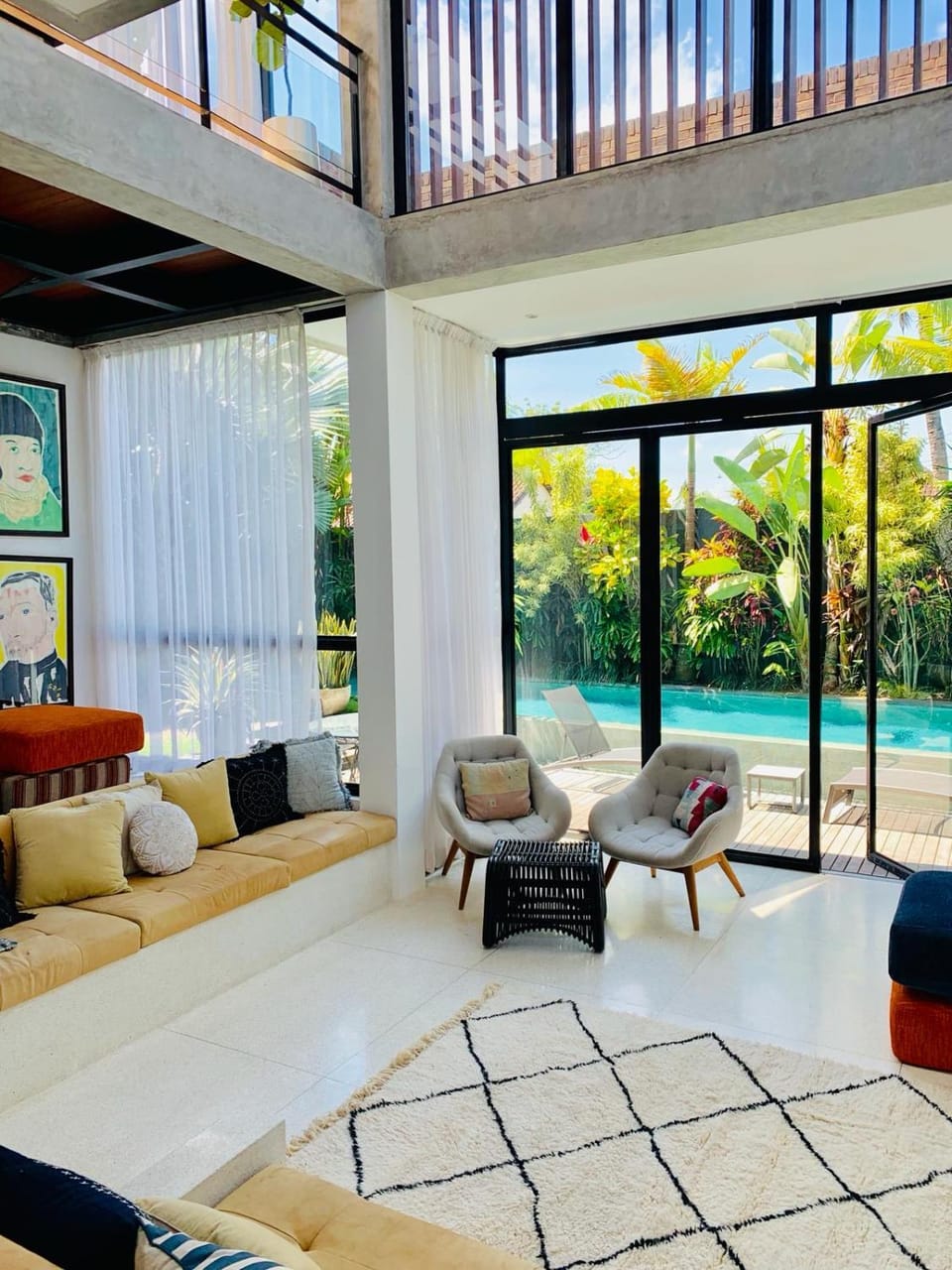 Garden, View (from property/room), Living room, Seating area, Garden view, Pool view, Swimming pool