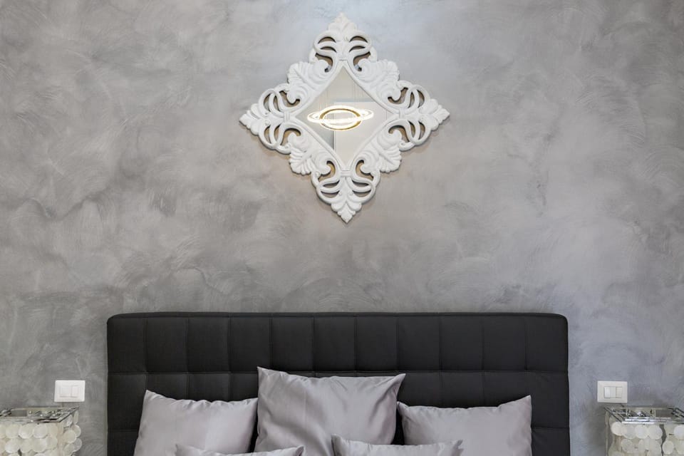 Bed, Decorative detail, Bedroom